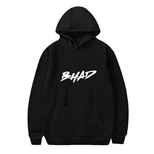 Bhad Bhabie Hoodie Fashion Fall Winer Suit Hoodies Sportswear Hooded Youthful Hip hop Punk Style WomenMen The Hooded (X Large,Black )