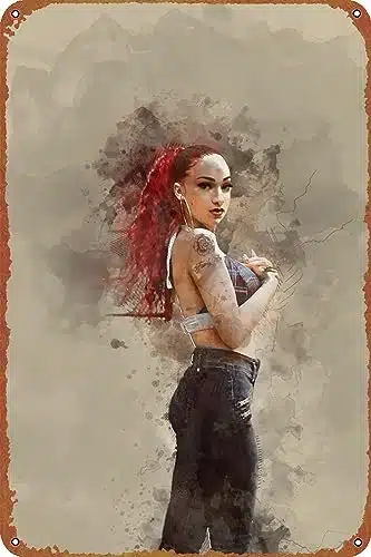 Bhad Bhabie Music Poster x Inches   Vintage Metal Tin Sign for Home Bar Pub Garage Decor Gifts