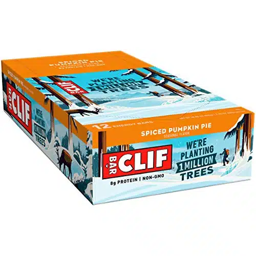 CLIF BAR   Spiced Pumpkin Pie Flavor   Made with Organic Oats   g Protein   Non GMO   Plant Based   Seasonal Energy Bars   oz. (Count)