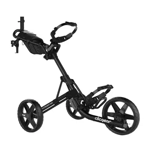 Clicgear Model Golf Push Cart, heel Foldable Walking Golf Cart (Black)
