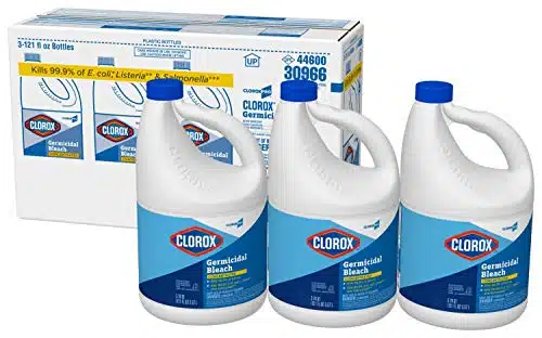 CloroxPro Germicidal Bleach, Concentrated Liquid Bleach, Healthcare Cleaning and Industrial Cleaning, Ounces (Pack of )