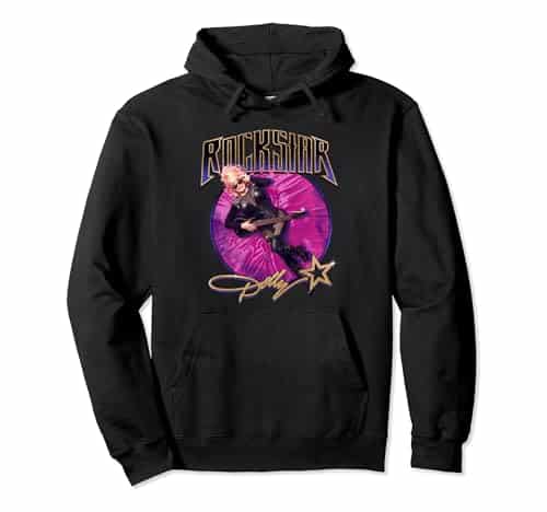 Dolly Parton Pink Velvet Rockstar Pullover Hoodie