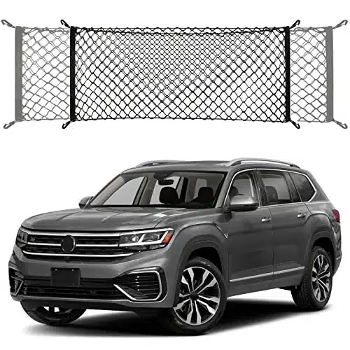 Envelope Style Cargo Net Trunk Netting Compatible with Volkswagen Atlas New Car Rear Mesh Netting