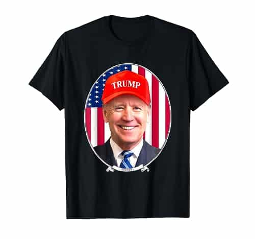 Funny Joe Biden Wearing Hat Trump T Shirt