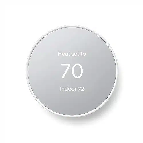 Google Nest Thermostat   Smart Thermostat for Home   Programmable Wifi Thermostat   Snow