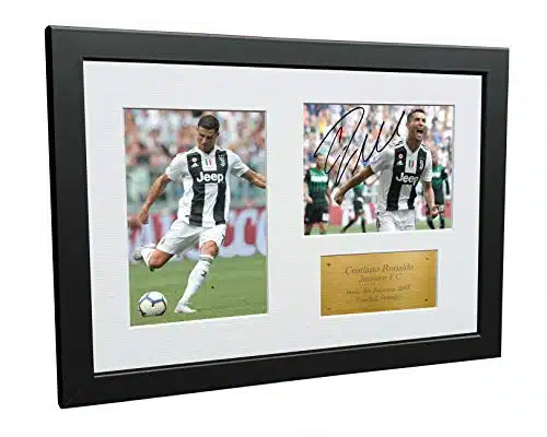 Kitbags & Lockers xCristiano Ronaldo Juventus FC Signed Autographed Photo Photograph Picture Frame Soccer AGift