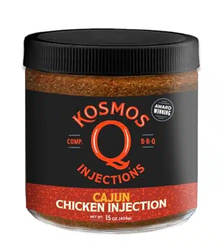 Kosmos Q Cajun Chicken Injection   Cajun Injection Marinade for Whole Chicken, Roasted Chicken Breast & Smoked Wings   BBQ Seasoning Made in the USA (Cajun)