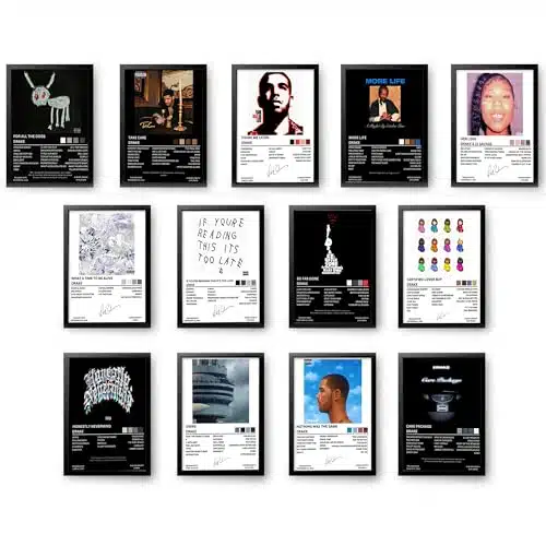Love and Lite Drake Album Cover Posters for Room Decor, xin, Set of Unframed Wall Art Prints