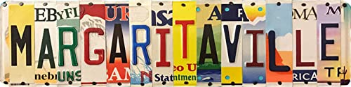 Margaritaville Vintage Style Aluminum Sign Metal Sign Metal Decor Wall Sign Wall Poster Wall Decor Door Plaque Tin Sign xInches