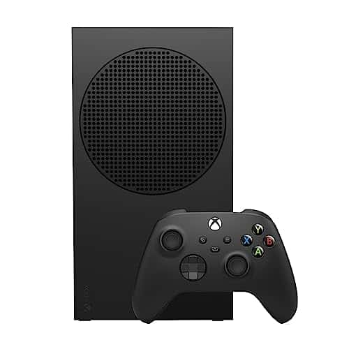 Microsoft Xbox Series S TB SSD Console Carbon Black Includes Xbox Wireless Controller Up to frames per second GB RATB SSD Experience high dynamic range Xbox Velocity Architecture