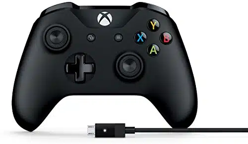Microsoft Xbox Wireless Controller and Cable for Windows   Cable for Windows included   Wireless   Bluetooth   Xbox One exclusive   ft cable length