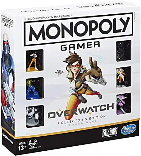Monopoly Gamer Overwatch Collector's Edition Board Game for Ages and Up Gift for Overwatch Players