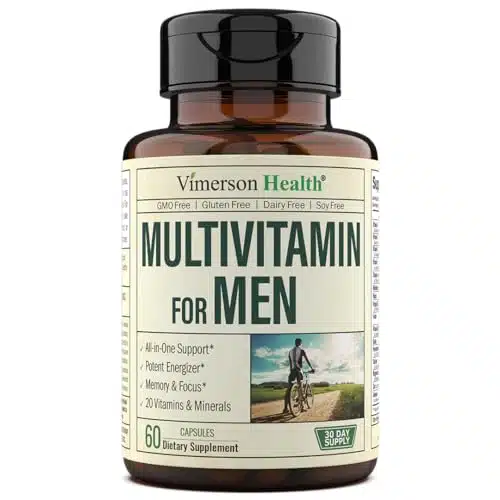 Multivitamin for Men   Daily Mens Multivitamins & Multiminerals Supplement for Energy, Focus and Performance. Mens Vitamins A, C, D, E & B, Zinc, Calcium, Magnesium & More. Days of Multi Vitamin