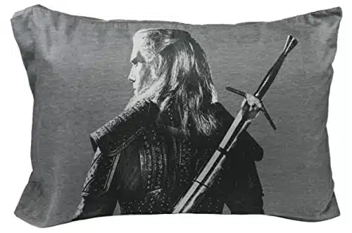 Netflix The Witcher Toss A Coin to Your Witcher Pack Single Reversible Pillowcase   Double Sided Super Soft Bedding