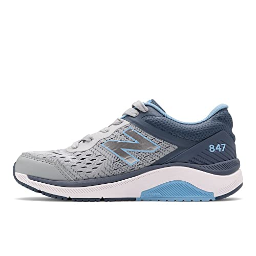 New Balance Women's Valking Shoe, Light AluminumVintage IndigoTeam Carolina,