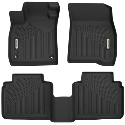OEDRO Floor Mats for Honda Accord (Include Hybrid), All Weather Tailored TPE Floor Liners,st & nd Row Full Set, Black