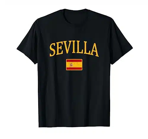Seville Sevilla Spain Spanish Flag T Shirt