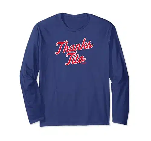 Terry Francona   Thanks Tito   Cleveland Baseball Long Sleeve T Shirt