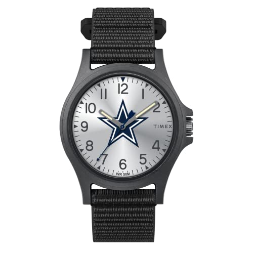 Timex Men's NFL Pride mm Watch  Dallas Cowboys with Black FastWrap Strap