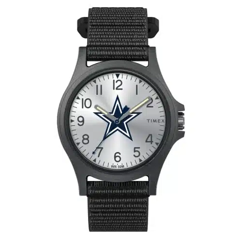 Timex Men's NFL Pride mm Watch  Dallas Cowboys with Black FastWrap Strap