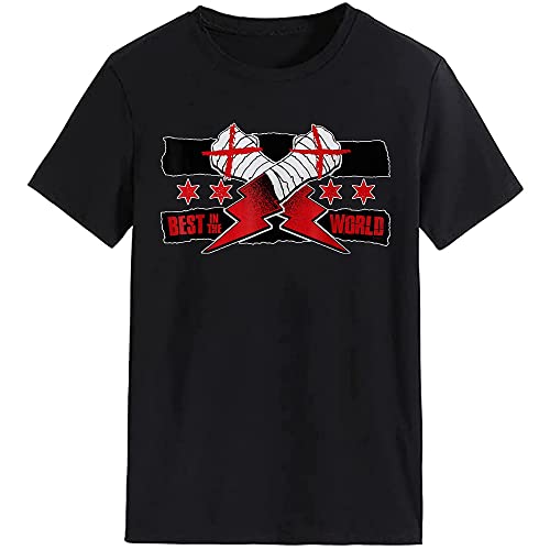 Vodtyicts cm of Punk Shirt Aew cm of Punk Best in The World T Shirt Black, X Large