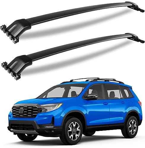 Wonderdriver Roof Rack Cross Bars Compatible with Honda Passport Aluminum Roof Rails Crossbars Cargo Bars Canoe Bike Kayak Car Snowboard Rooftop Cargo Carrier Luggage