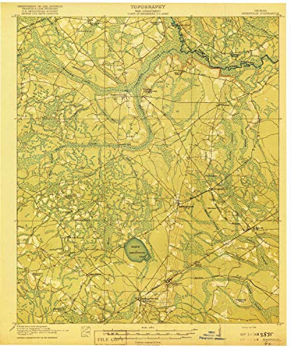 YellowMaps Hinesville GA topo map, Scale, X inute, Historical, , x in   Polypropylene