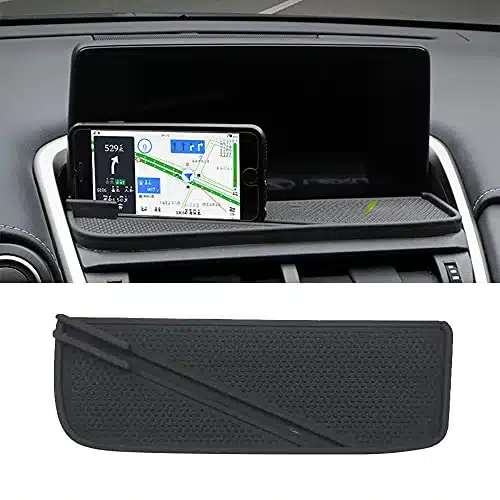 BBQ@FUKA Updated Car Dashboard Phone GPS Navigation Anti Slip Mat Pads Phone Mount Non Slide Silicone Rubber Mat Fit for Lexus NXNXNXh ,black