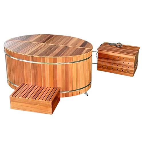 Durasage Cold Plunge Ice Bath Tub, Stainless Steel Liner, Ozone Sanitation, Filtration System,  Chiller and Heater
