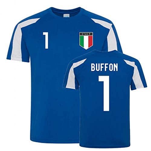 Gianluigi Buffon Italy Sports Training Jersey (Blue White)