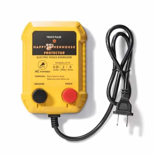 Happy Henhouse Electric Fence Charger Perfect for Poultry, Pets & Gardens  Easy Setup  Keeps Pests Away  AC Powered & Weather Resistant  V AC Unit (Joule)