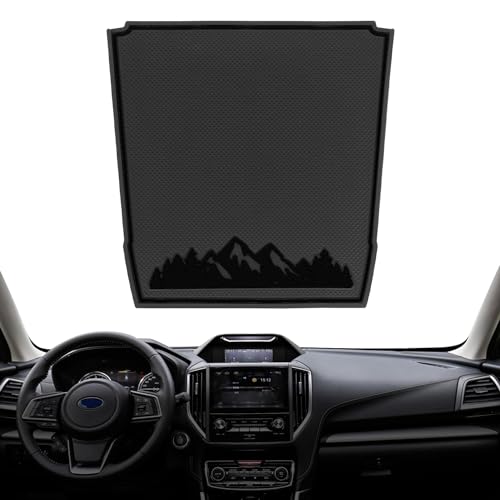 MOCHENT Dashboard Mats for Subaru Crosstrek Accessories Subaru Forester and Subaru Impreza , Interior Non Slip Dash Mat Pad Liner (Black)