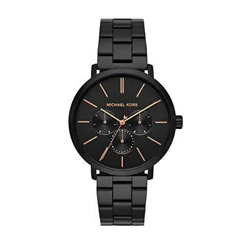 Michael Kors Men's Blake Quartz Watch with Stainless Steel Strap, Black, (Model MK)