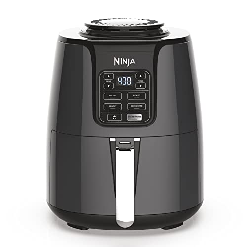 Ninja AFAir Fryer that Crisps, Roasts, Reheats, & Dehydrates, for Quick, Easy Meals, Quart Capacity, & High Gloss Finish, Grey