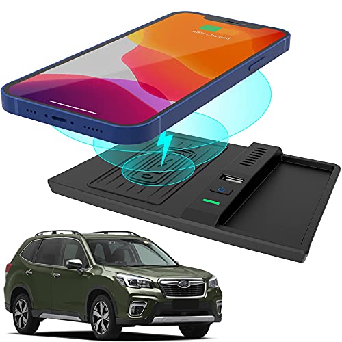 Wireless Charger for Subaru Forester ,for Subaru Crosstrek Accessories ,for Subaru Impreza Center Console Organizer Wireless Charging