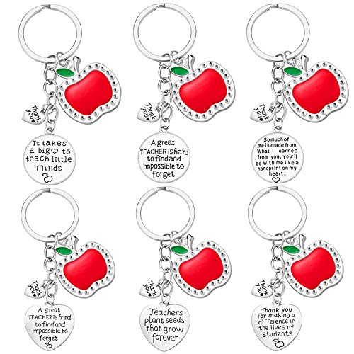 iJuqi Teacher Gifts for Women   PCS Teacher Keychain Teacher Appreciation Gifts, Thank You Gifts for Birthday Valentine's Day Christmas Gifts for Teachers
