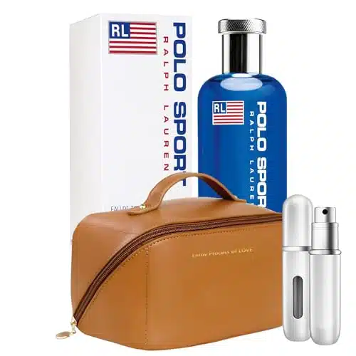 ARTMAN STORE Sport Cologne for men OZ   Gift Set Pack   Travel Bag And Refillable Empty Perfume Bottle.