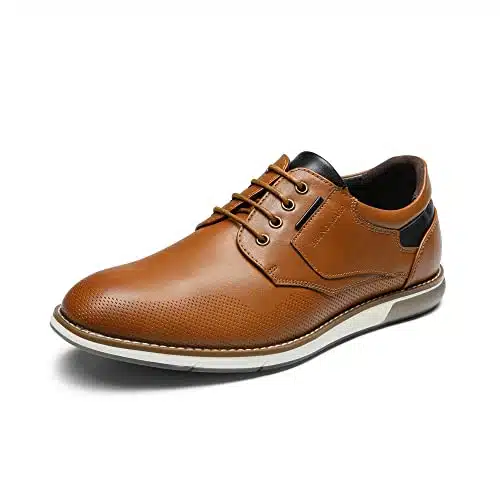 Bruno Marc Men's Casual Dress Oxfords Shoes Business Formal Derby Sneakers,Brown,,SBOX
