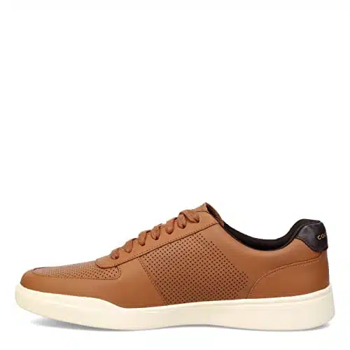 Cole Haan mens Grand Crosscourt Modern Perforated Sneaker, British Tan Leather, ide US