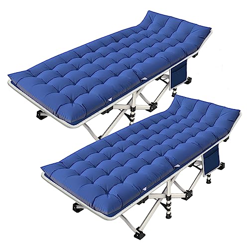 NESDCC Pack Camping Cot with Mattress Comfortable Cot Bed Folding Cot Heavy Duty Cots for Sleeping with Carry Bag for Adults Kids Guest Bed Outdoor Indoor Home