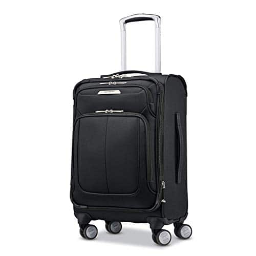 Samsonite Solyte DLX Softside Expandable Luggage with Spinner Wheels, Midnight Black, Carry On Inch