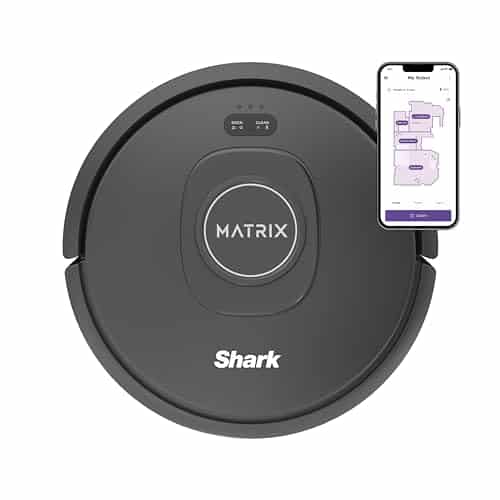 Shark RVatrix Robot Vacuum with Self Cleaning Brushroll for Pet Hair, No Spots Missed on Carpets and Hard Floors, Precision Home Mapping, Wi Fi BlackSilver, Quarts