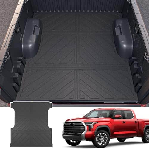 powoq Truck Bed Mat Compatible with Toyota Tundra FT Truck Bed Liner Cargo Mat TPE Cargo Liner Replacement for Toyota Tundra Accessories(Upgrade FT Bed Mat)
